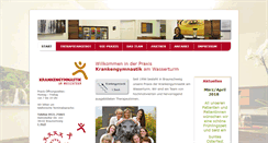 Desktop Screenshot of krankengymnastik-am-wasserturm.de